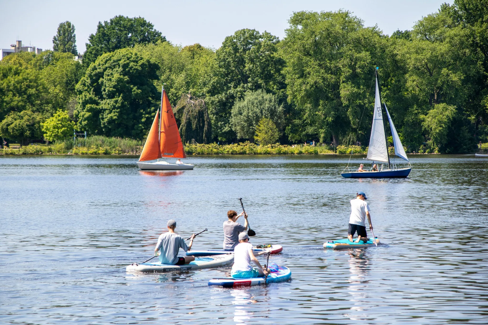 Paddle Boarder on a river